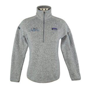 Patagonia Womens Better Sweater 1/4-Zip Fleece Size Small in Birch White